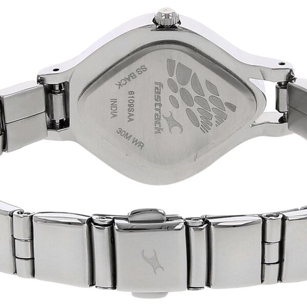 Fastrack Quartz Analog Silver Dial Stainless Steel Strap Watch for Girls - image number 3