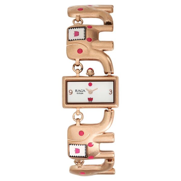Titan Raga X Masaba Mother of Pearl Dial Women Watch With Metal Strap - image number 0
