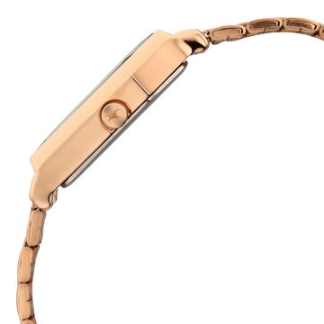 Fastrack Oceanyx 2.0 Analog Watch for Women with Dark Green Dial & Rose Gold Metal Strap