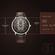 Titan Quartet Black Dial Quartz Multifunction Leather Strap watch for Men - image number 2