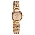 Titan Raga Ascendo Quartz Analog Brown Shaped Octogonal Dial Golden Stainless Steel Strap watch For Women