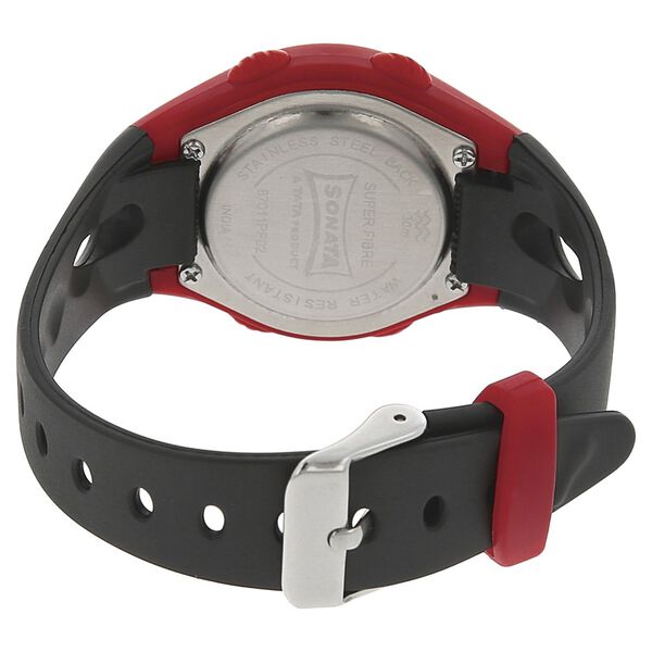 SF Digital Grey Dial Plastic Strap Unisex Watch - image number 2