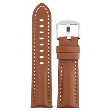 24 mm Brown Genuine Leather Straps for Men