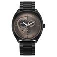 Fastrack Tick Tock Quartz Multifunction Green Dial Leather Strap Watch For Guys