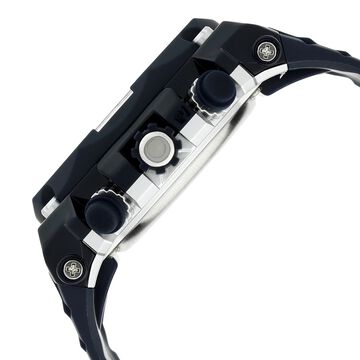 SF Quartz Digital Dial Plastic Strap Watch for Men