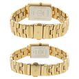 Titan Quartz Analog with Date White Dial Stainless Steel Strap Watch for Couple - image number 3
