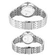 Titan Bandhan Quartz Analog with Date Blue Dial Silver Stainless Steel Strap Watch For Couple - image number 4