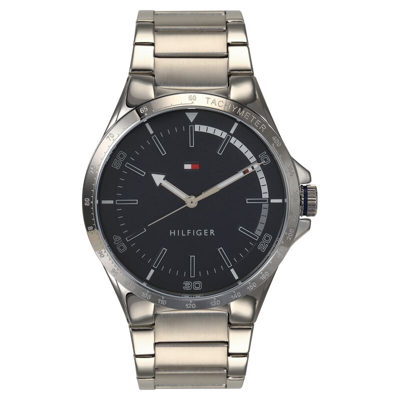 Tommy Hilfiger Quartz Analog Blue Dial Stainless Steel Strap Watch for Men