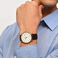 Titan Nebula Lustre 18k Gold Analog Leather Strap Watch for Men - image number 5