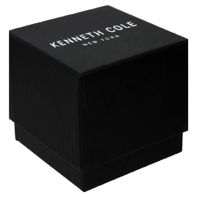 Kenneth Cole Quartz Analog with Date Black Dial Leather Strap Watch for Men - image number 5