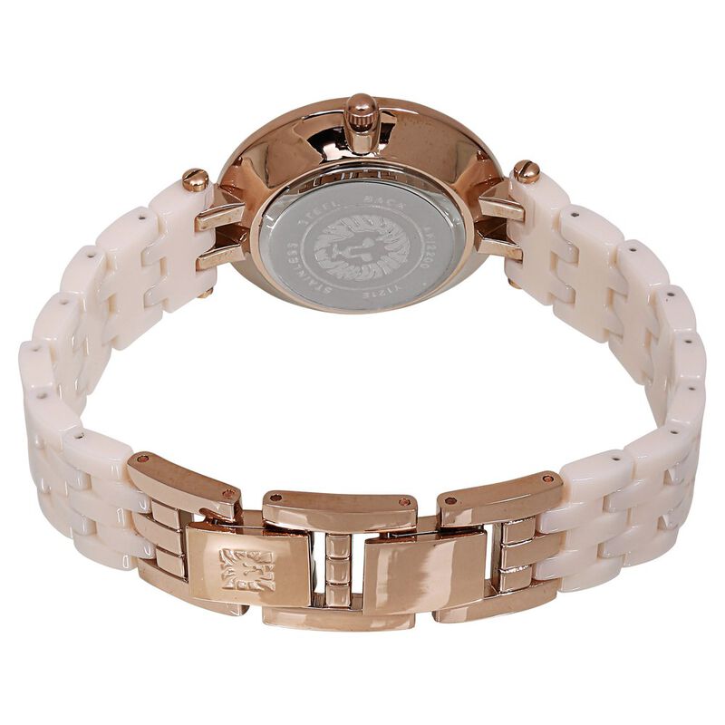 Anne Klein Quartz Analog Mother of Pearl Dial Ceramic Strap Watch for Women - image number 3