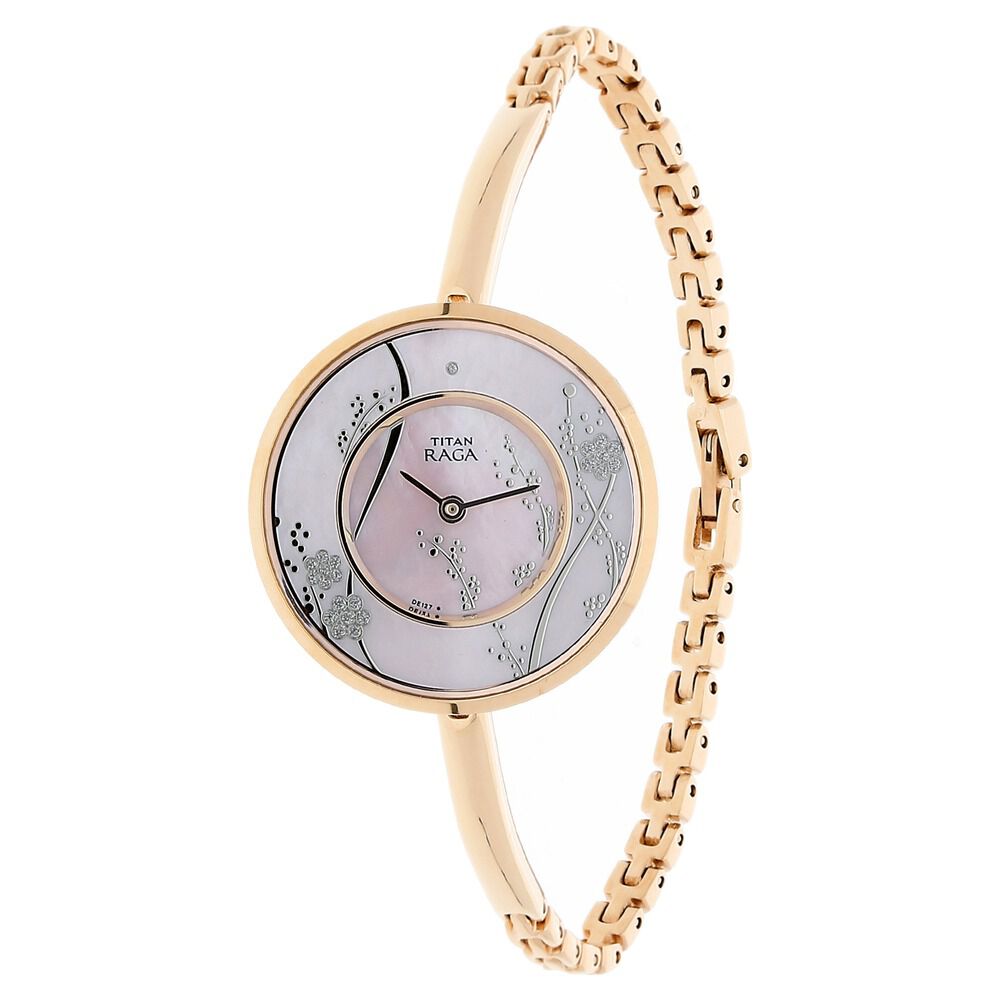 Buy Online Titan Raga Garden of Eden Silver Dial Analog Metal Strap watch for Women nk2541wm01 Titan
