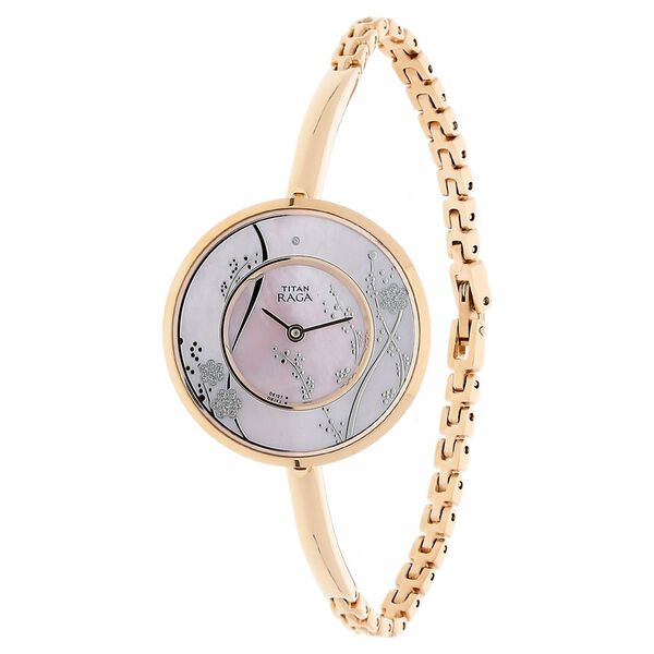 Buy Online Titan Raga Garden of Eden Silver Dial Analog Metal Strap ...