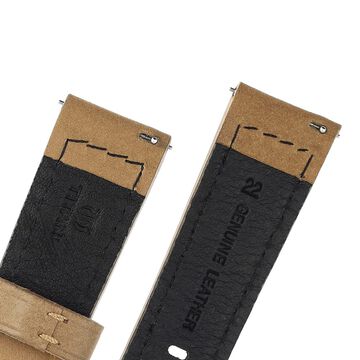 22 mm Brown Genuine Leather Straps for Men