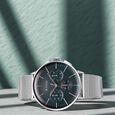 Titan Light leathers Multifunction Silver Dial Leather Strap Watch For Men