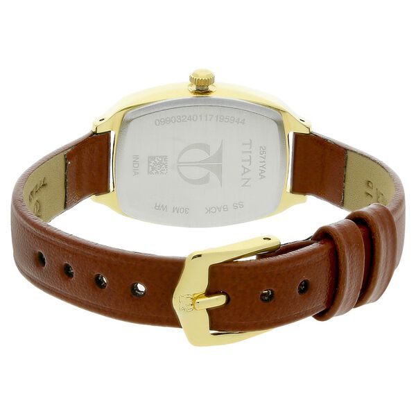 Titan Karishma White Dial Analog Stainless Steel Strap watch for Women - image number 3