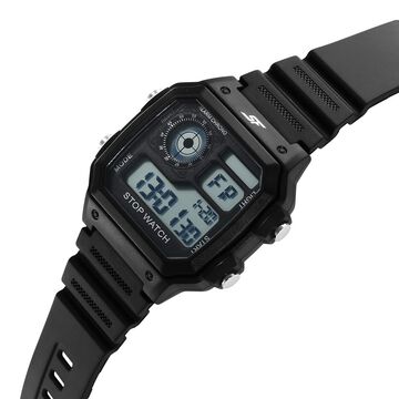 SF Hexa Digital Dial Unisex Watch With Polyurethane Strap