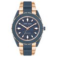 Anne Klein Quartz Analog Blue Dial Rose Gold Plastic Strap Watch For Women - image number 0