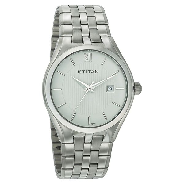 Titan Quartz Analog with Date White Dial Watch for Men - image number 0