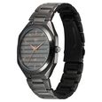 Vyb Horizon By Fastrack Quartz Analog Grey Dial Grey Stainless Steel Strap Watch For Guys - image number 4