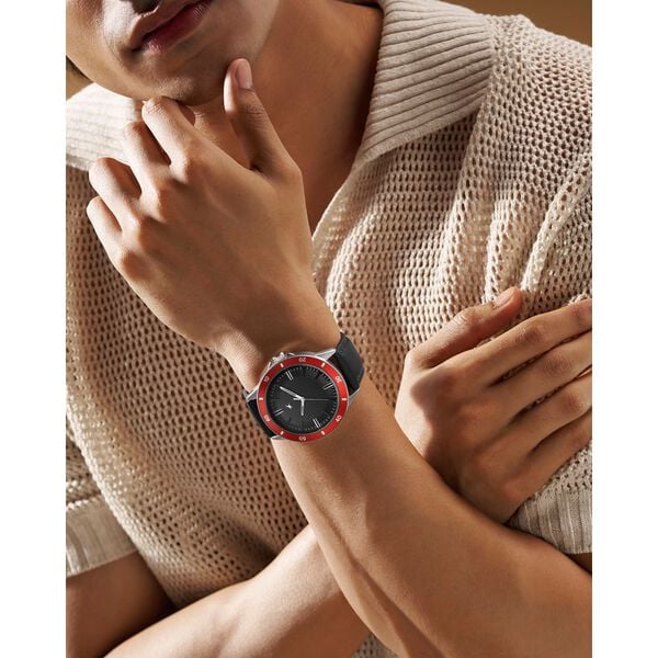 Fastrack Stunners X Quartz Analog Black Dial Leather Strap Watch For Guys - image number 5