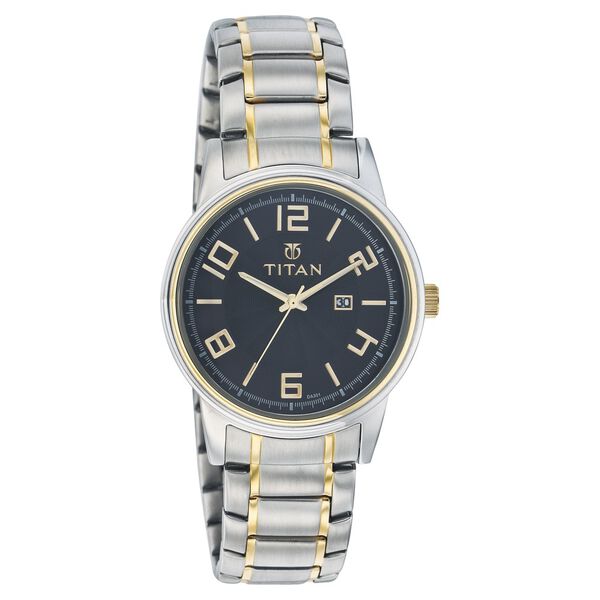 Titan Quartz Analog with Date Black Dial Watch for Men - image number 0