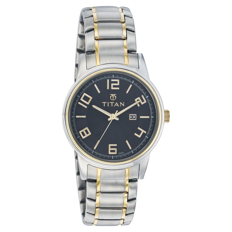 Titan Quartz Analog with Date Black Dial Watch for Men