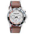 Fastrack Hitlist Quartz Chronograph Blue Dial Stainless Steel Strap Watch for Guys