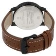 Sonata Quartz Analog with Day and Date Anthracite Dial Leather Strap Watch for Men - image number 4