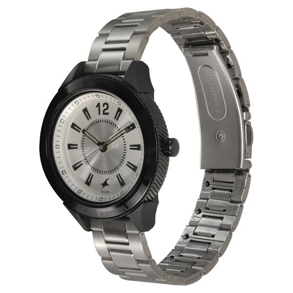 Fastrack Varsity Quartz Analog Silver Dial Stainless Steel Strap Watch for Girls - image number 2