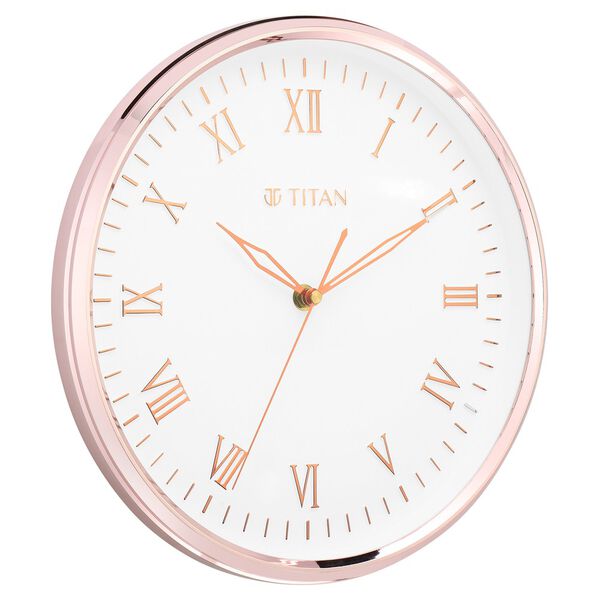 Titan Elegant 30.0 cm White Wall Clock: Silent, Majestic, and Modern - image number 2