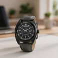 Titan Tonneau Analog with Date and Green Dial Green Leather Strap Watch for Men