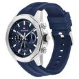 Tommy Hilfiger Quartz Multifunction Blue Dial Blue Silicone Strap Watch For Men - image number 1