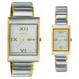 Titan Quartz Analog Silver Dial Watch for Couple - image number 0