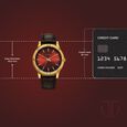 Titan Karishma Festive Analog with Mahogany Brown Dial Brown Leather Strap Watch for Men - image number 3