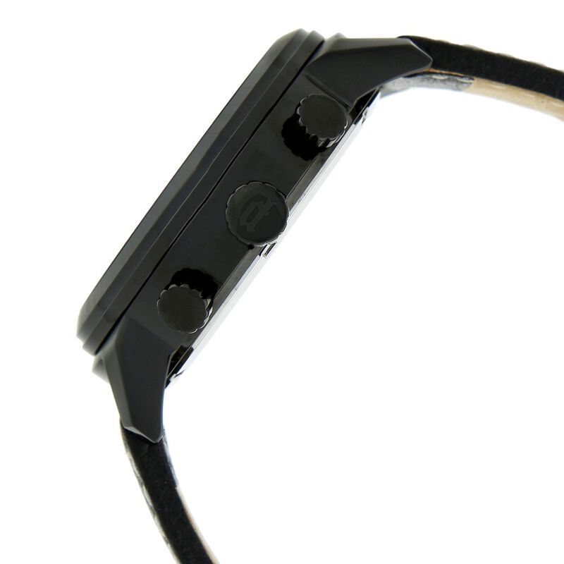 Police Quartz Multifunction Black Dial Leather Strap Watch for Men - image number 2