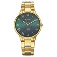 Titan Edge Gleam Quartz Analog Green Dial Golden Stainless Steel Strap Watch For Women - image number 0