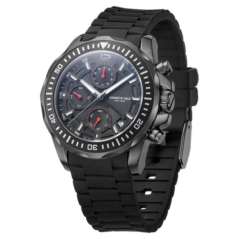 Kenneth Cole Chronograph Black Dial Watch for Men - image number 1