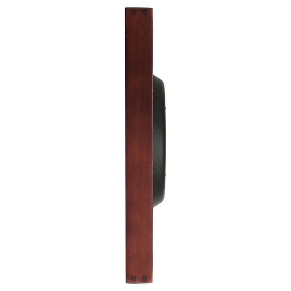 Titan Black & Timber Wooden Wall Clock - image number 3
