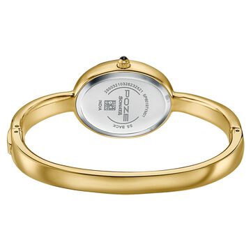 Poze Poze Quartz Analog Golden Dial Golden Metal Strap Watch For Women