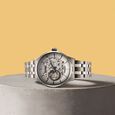 Titan Metal Mechanicals Silver Dial Dual Tone Stainless Steel Strap Watch for Men