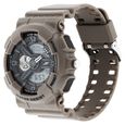 SF Dreamer Series Quartz Digital Analog Digital Black Dial Brown Plastic Strap Watch For Men - image number 1