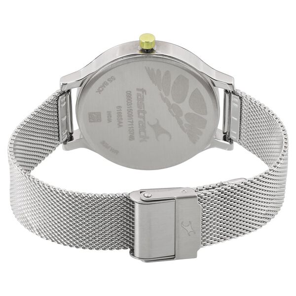 Fastrack Loopholes Quartz Analog Blue Dial Stainless Steel Strap Watch for Girls - image number 3
