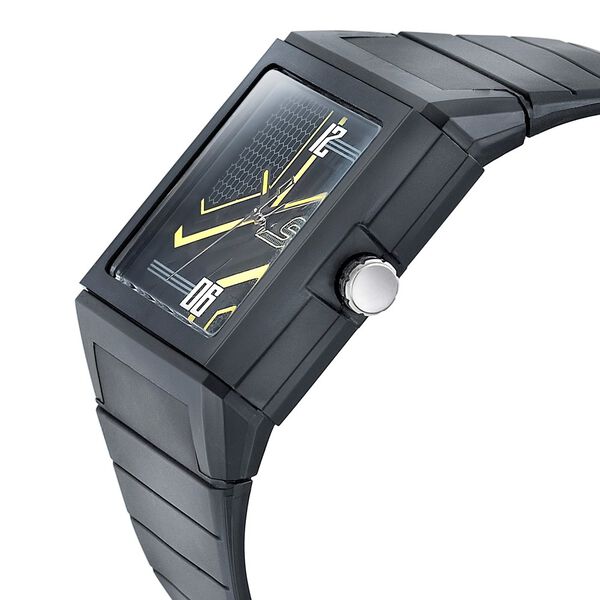 SF Turbo Quartz Analog Black Dial PU Strap Watch for Men - image number 2