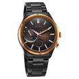 Titan Stellar Multifunction Brown Dial Black Stainless Steel Strap Watch For Men - image number 1