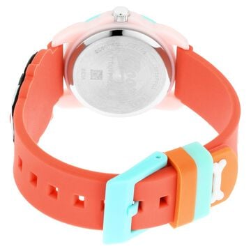 Zoop Analog Watch with White Dial & Orange Strap for Boys Kids, from House of Titan