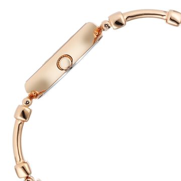 Titan Raga Showstopper Quartz Analog Rose Gold Dial Metal Strap Watch for Women