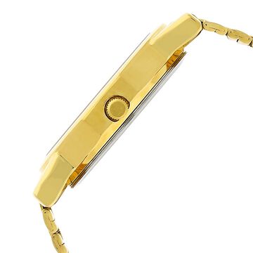 Sonata Quartz Champagne Dial Golden Stainless Steel Strap Watch For Men