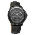 Titan Classique Four Eye Multifunction Analog with Anthracite Dial Black Leather Strap Watch for Men - image number 1