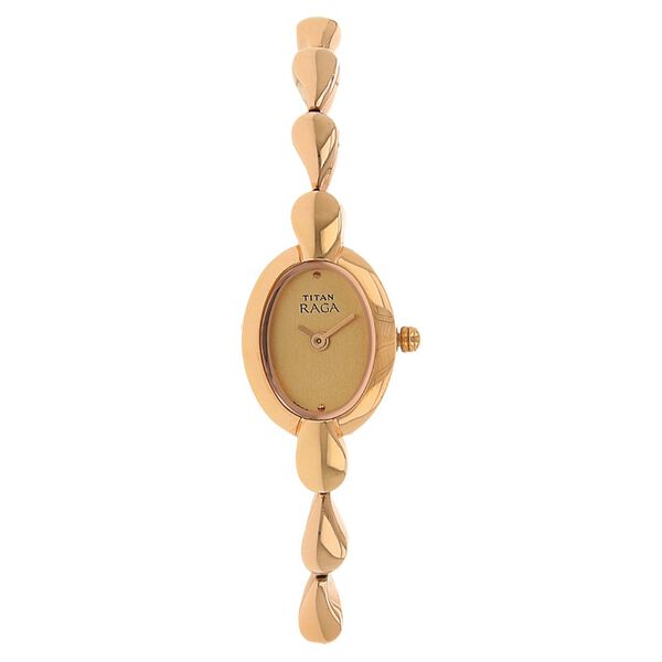 Titan Raga Rose Gold Dial Women Watch With Metal Strap - image number 0